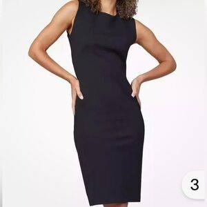 SPANX Perfect Fitted Sheath Dress Size small Classic Black Stretch 20380R